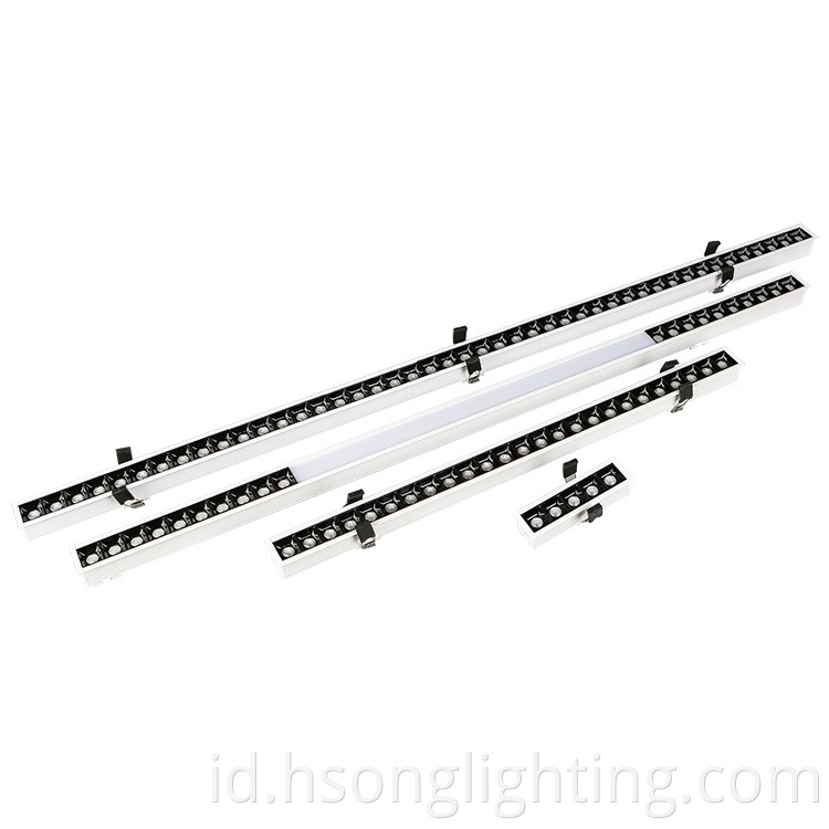 5W 20W 40W 45W SMD LED Tube Batten Light Fitting IP33 Reces Anti Glare Full Watt LED Linear Light